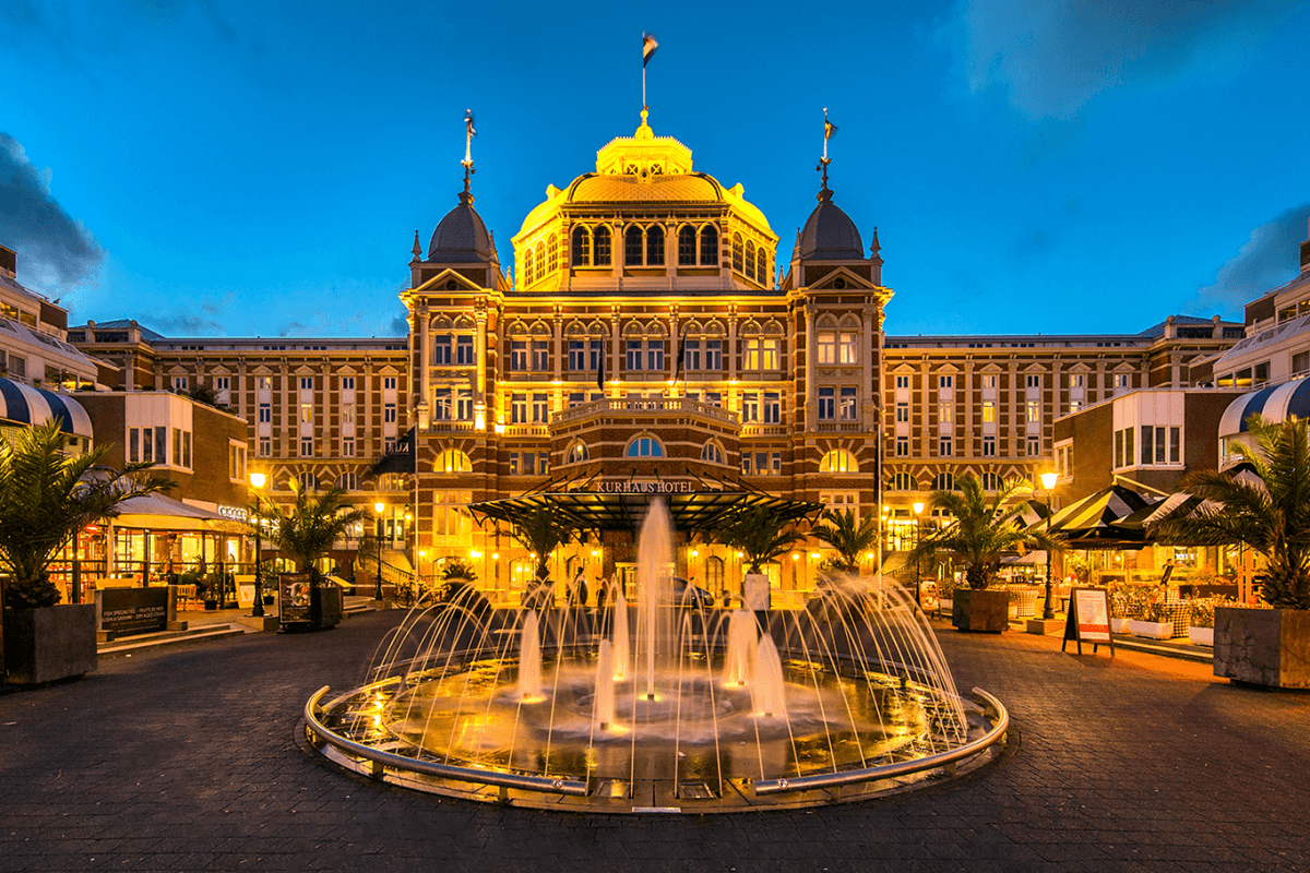 The square at the Grand Hotel Amrâth Kurhaus