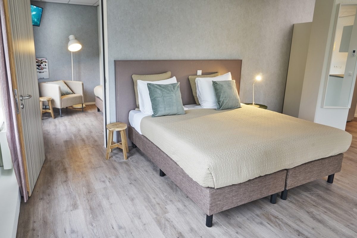 Una habitación de hotel en Amrâth Apart Hotel Schiphol Badhoevedorp