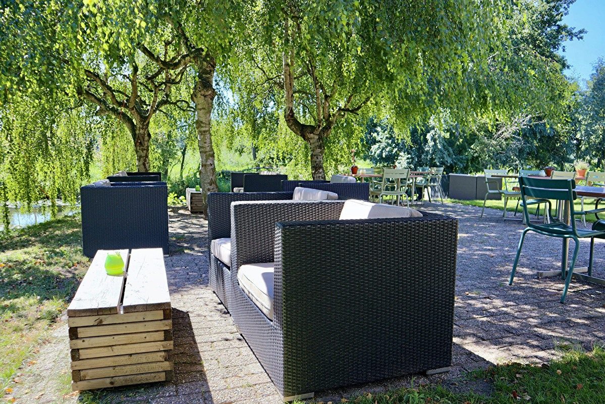 The terrace at the Amrath Airport hotel Rotterdam